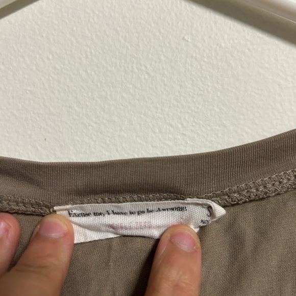 Excuse Me I Have To Go Be Awesome Tan T Shirt - Picture 3 of 3